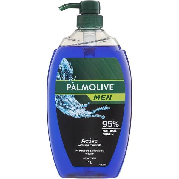 Palmolive Men Body Wash Active Shower Gel 1L