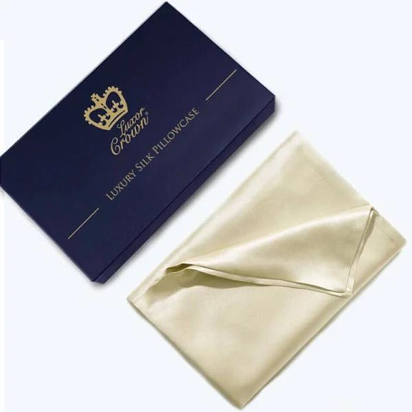 2-Sided 100% Mulberry Silk Standard Pillow Case Slip Protector Genuine 25 Momme