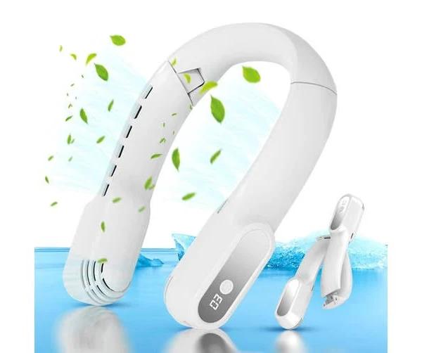 Portable Hands Bladeless Fan (White)