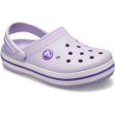 Crocs Kids' Crocband Clog, LAVENDER/NEON Purple, J2