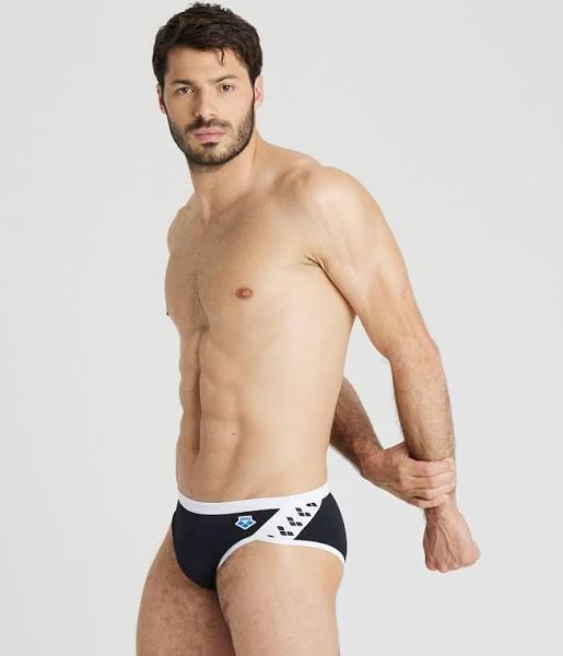 Arena Icons Swim Shorts Black White - 65