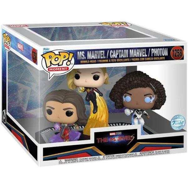 The Marvels (2023) Ms. Marvel, Captain Marvel & Photon US Exclusive Pop! Movie Moment