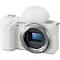 Sony ZV E10 Mirrorless Camera Body (White)