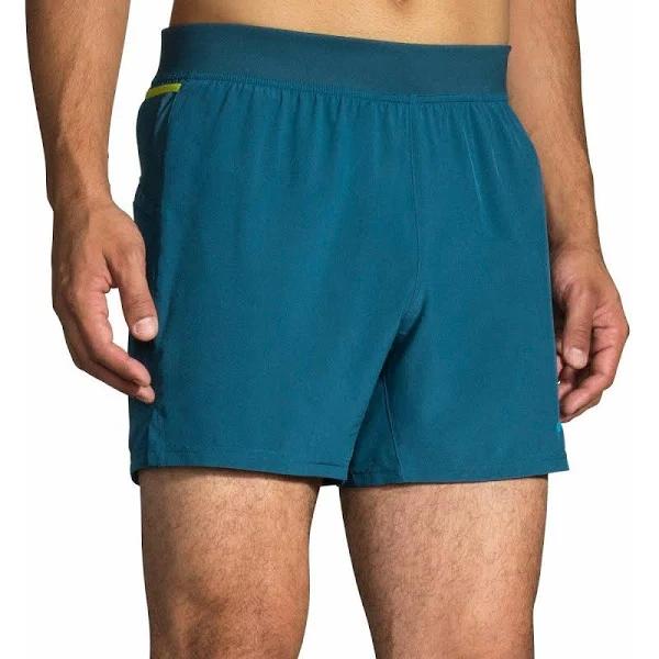 Brooks Sherpa 5" Short Men's ALPINE/BRIGHT Moss