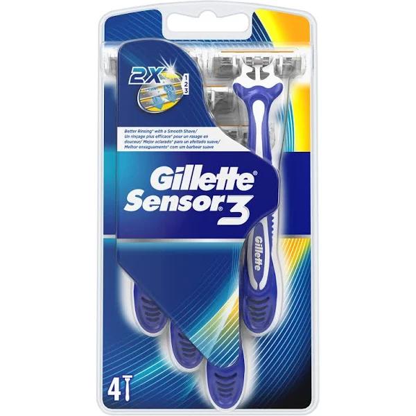 Gillette Sensor3 Disposable Razors 4 Pack