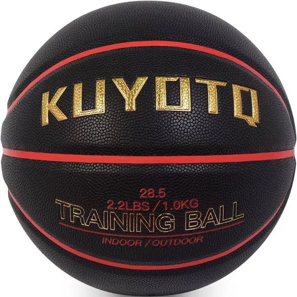 KUYOTQ 2.2lbs Weighted Heavy Size 6 28.5" Basketball Training Equipment Basketball PU Leather Indoor Outdoor Basketball For Women Youth Improving