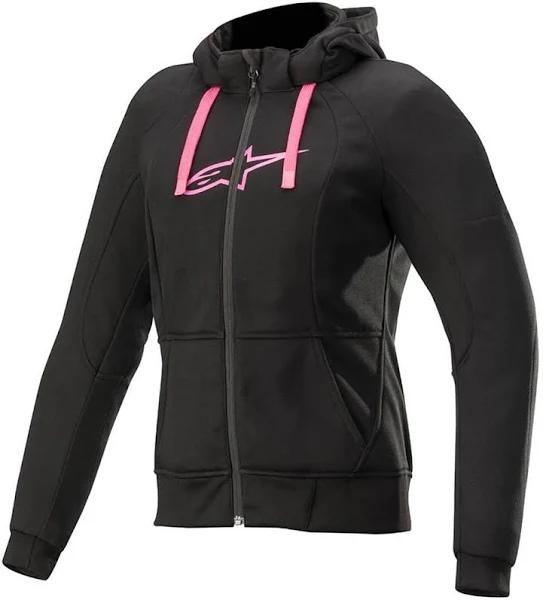 Alpinestars Stella Chrome Sport Hoodie - Black Fuchsia M