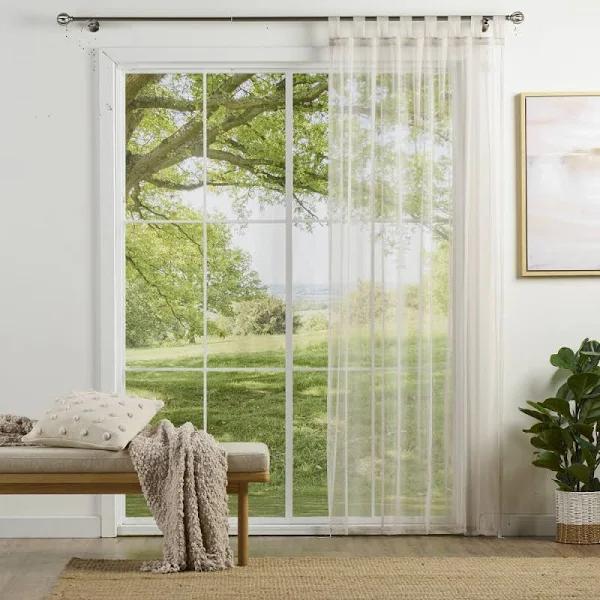 Mode Home Blush Sheer Tab Top Curtain