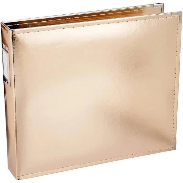 We R Memory Keepers American Crafts 660110 Classic Leather Album, 12-inch x 12-Inch, Gold