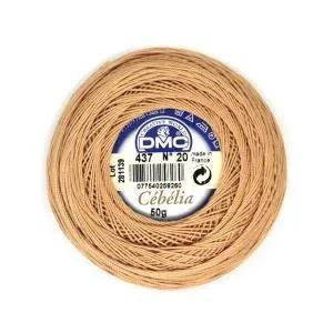 DMC Cebelia 20, #437 Light Tan, Combed Cotton Crochet Thread 50g