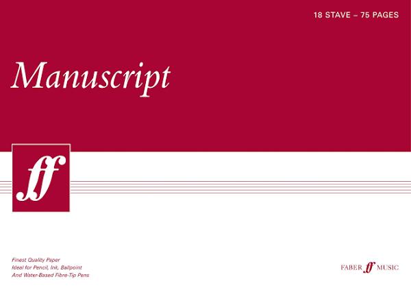 Faber Music A3 Manuscript Pad (75 Page, 18 Stave, White Paper): (white Pad) [Book]