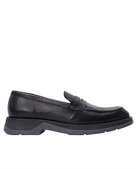 Tommy Hilfiger Light Hilfiger Leather Loafer in Black, Size 46 EU