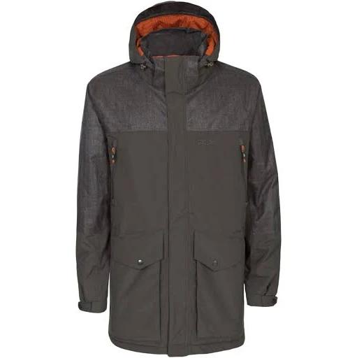 Trespass Mens Larken Waterproof DLX Jacket Peat S