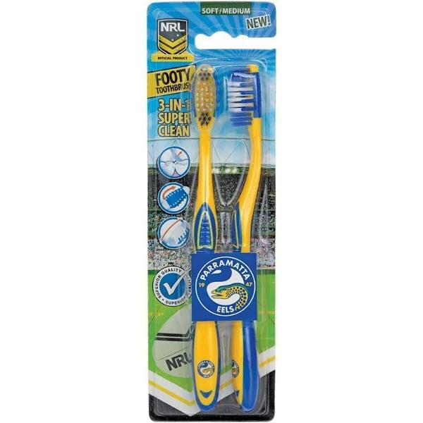 NRL Toothbrush Parramatta Eels 2 Pack