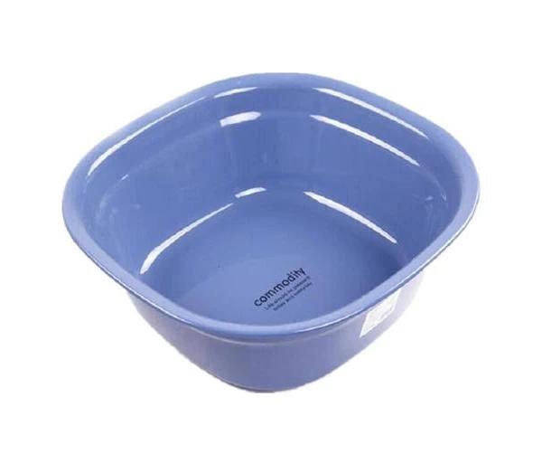 JunChang 10pcs Household Square Thickening Plastic Washbowl Kitchen Bathroom Washing basin, Size: 24.5cm x 24.5cm x 9cm (Dark Blue)