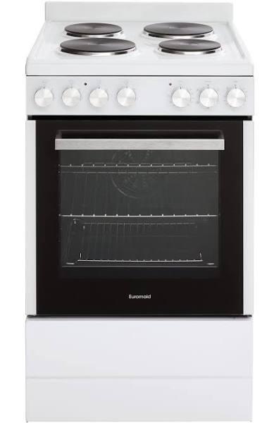 Euromaid 54cm Electric Freestanding Cooker White EFS54FC-SEW