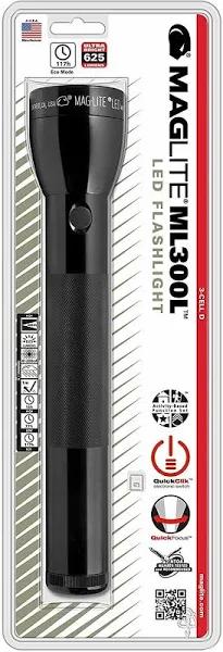 Maglite ML300L-S3016 ML300L 3D LED, Black