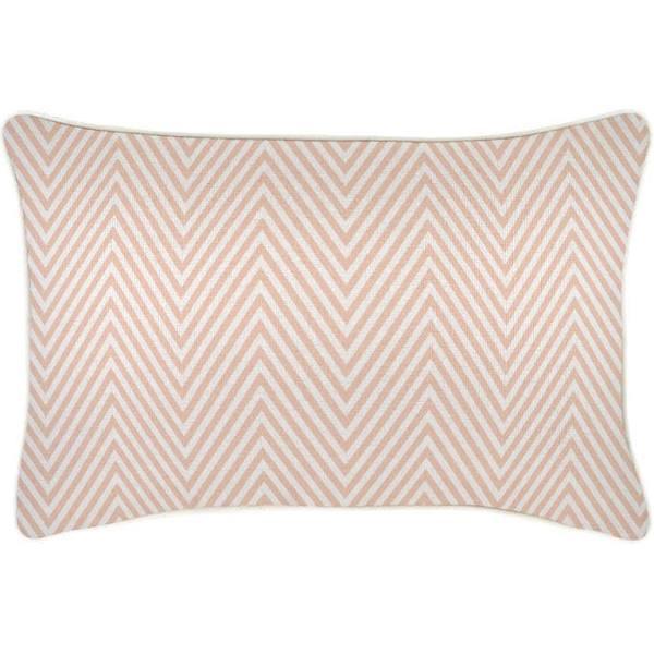 Cushion Cover With Piping Zig Zag Blush 35cm x 50cm