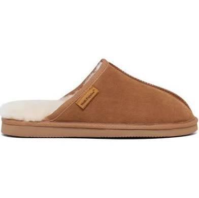 Hush Puppies Loch Suede Slipper in Brown Chestnut M 11