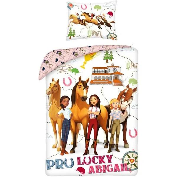 Spirit Riding Free Lucky Girls Quilt Cover Set - Single Bed