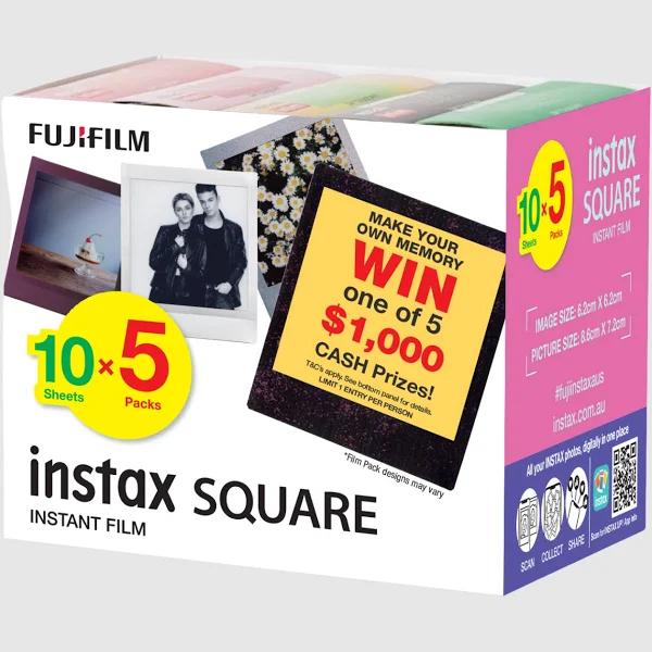 Fujifilm Instax Square Novelty Film 50 Pk