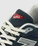 New Balance 9060 Sneakers in Navy and Off White-Black