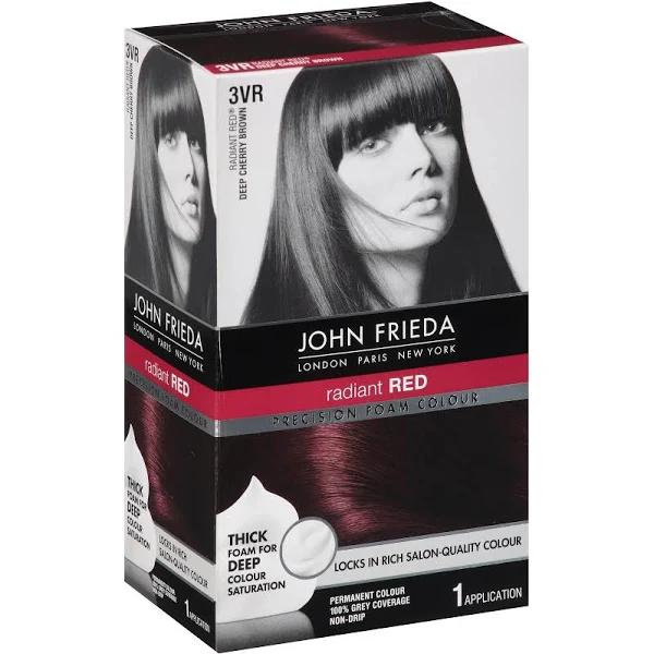 John Frieda Radiant Red Foam Color, Precision, Deep Cherry Brown 3VR