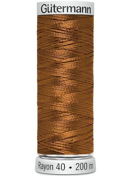 Gutermann Rayon 40 #568 Cinnamon, 200m Machine Embroidery Thread