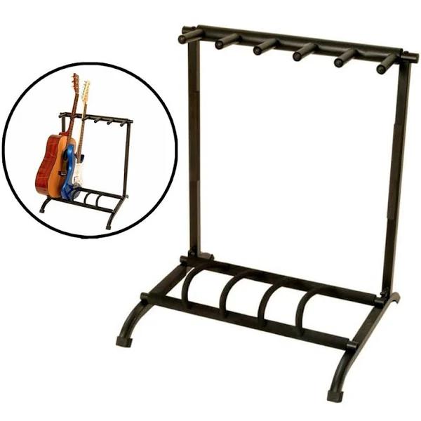 On-Stage GS7561 5-Space Foldable Multi-Guitar Rack Stand