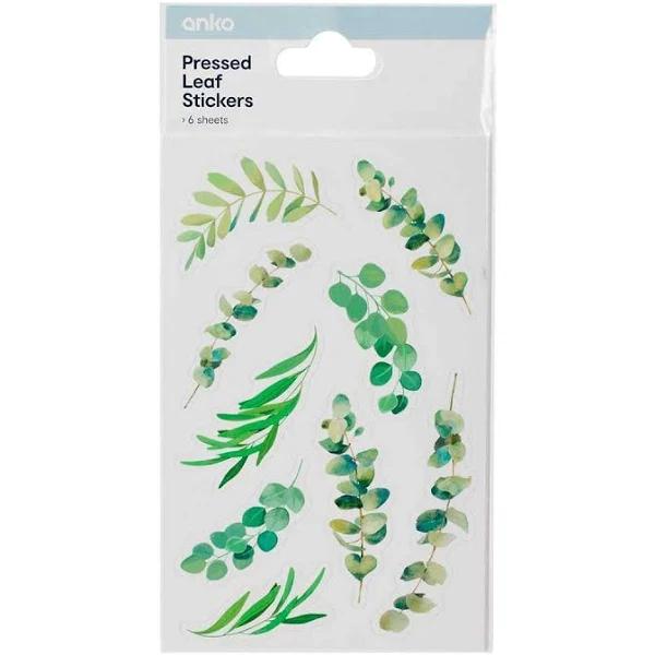 Kmart 6 Pack Pressed Leaf Stickers