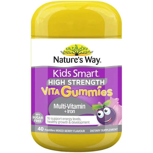 Nature's Way Kids Smart Vita Gummies Multivit + Iron Pastilles 40 Pack