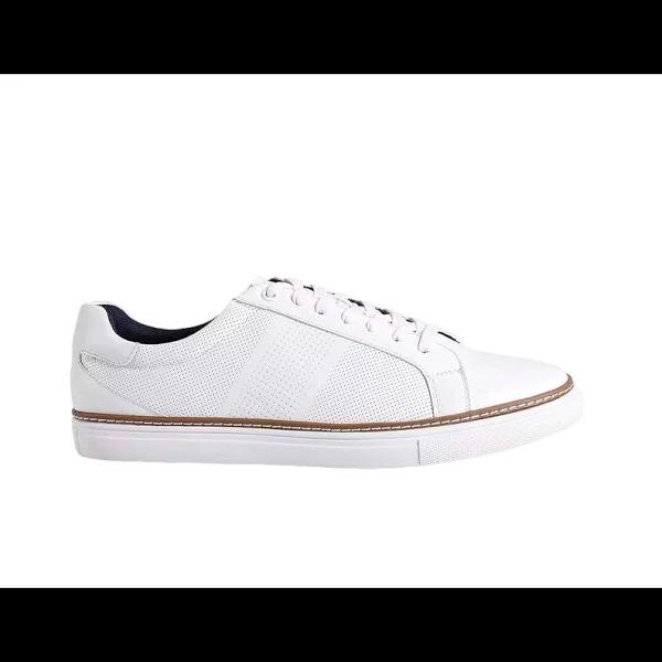 Mens JM Quincy Julius Marlow White Casual Everyday Shoes