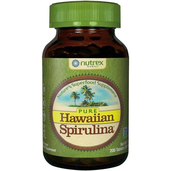 Nutrex Hawaii - Hawaiian Spirulina 500 MG - 200 Tablets