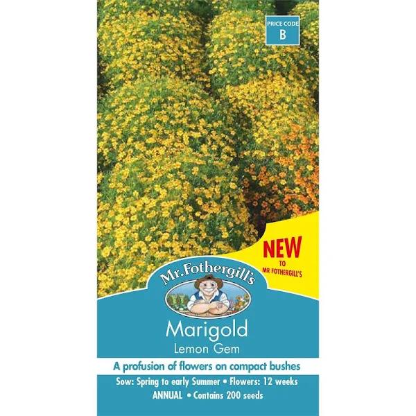 Mr Fothergill's Marigold Lemon Gem Seeds