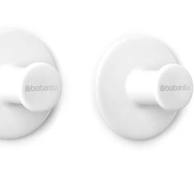 Brabantia Towel Hook Set of 2 White