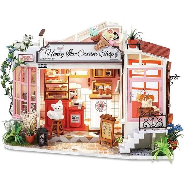 Robotime DIY Miniature Shop Model Kit - Ice Cream Shop