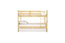 Elisha Solid Pine Bunk Bed With Storage - White and Natural