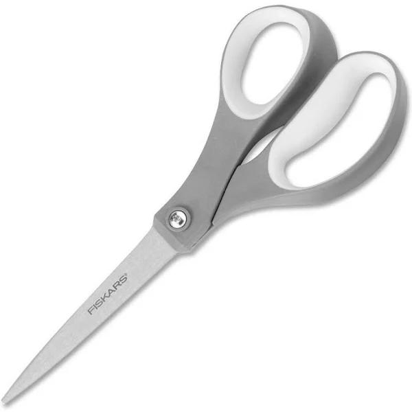 Fiskars 01-004761 Softgrip Scissors, 8 in. Length, Straight, Stainless Steel