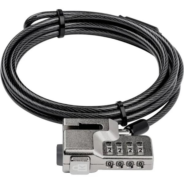 Kensington Serialised Combination Lock Security Cable For Surface Pro/Go Black