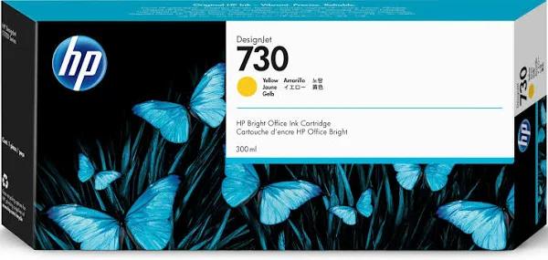 HP 730 300-ml Yellow DesignJet Ink Cartridge