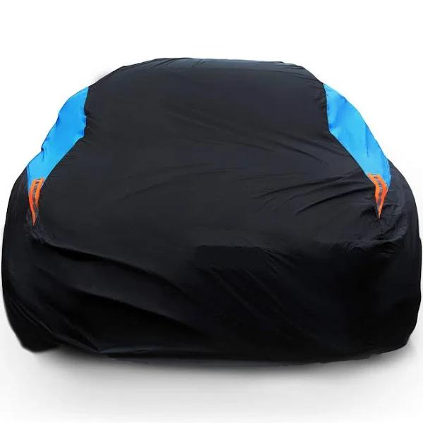 MORNYRAY Waterproof Car Cover All Weather Snowproof UV Protection Windproof Outdoor Full Car Cover, Universal Fit for Sedan (Fit Sedan Length 178