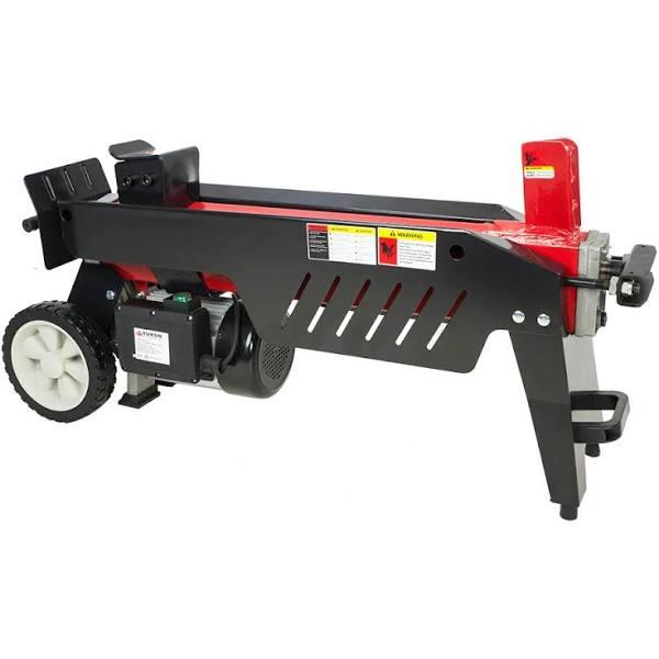 Yukon 7 Ton Electric Log Splitter With Side Protectors Axe Wood Cutter