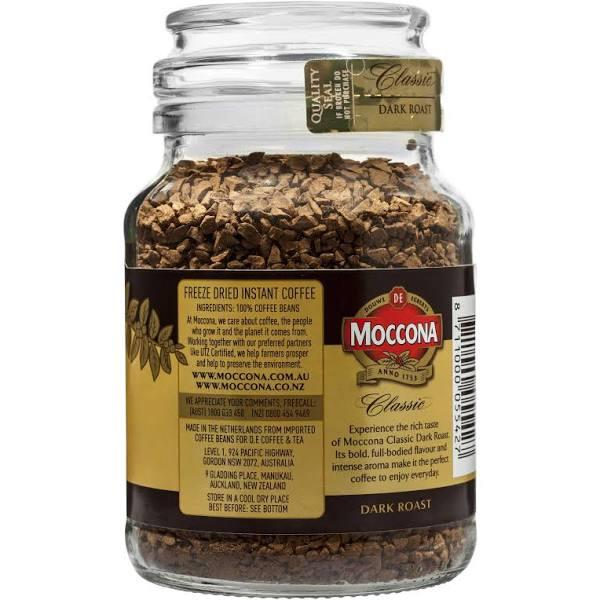 Moccona Freeze Dried Instant Coffee Classic Dark Roast 100g