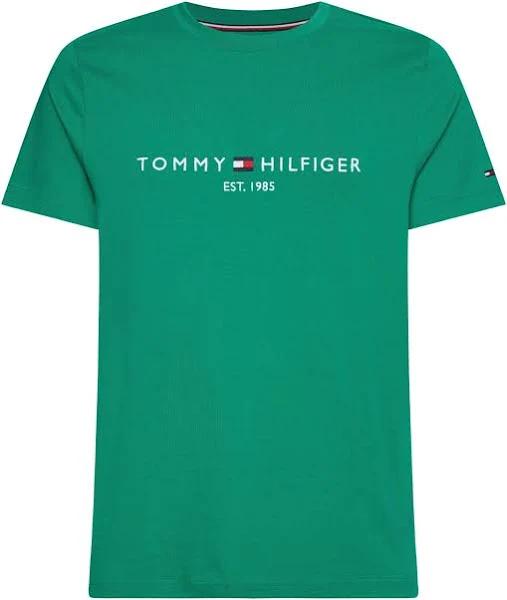 Tommy Hilfiger Slim Fit Logo T-Shirt Mens Courtside Green