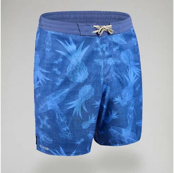 DECATHLON Olaian Men's Boardshorts Long - Surfing 100 Blue - XL - AfterPay & zipPay Available