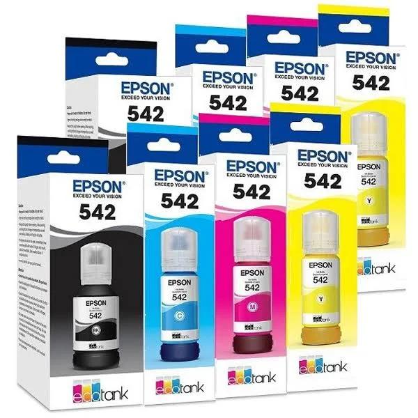 Epson EcoTank Pro ET-5150 Ink Cartridge Combo Genuine 8-Pack [2BK+2C+2M+2Y]