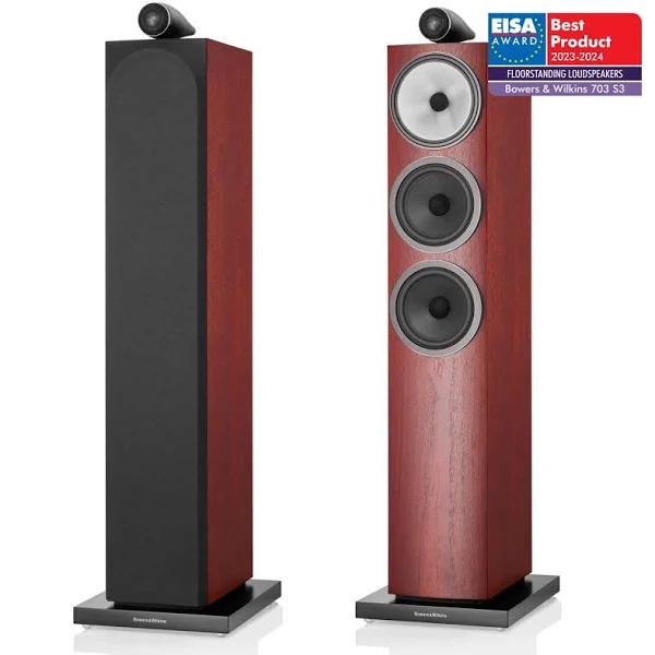 Bowers & Wilkins 703 S3 Floorstanding Speakers - Rosenut