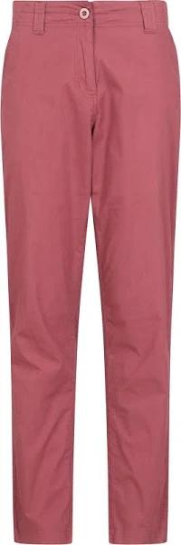 Mountain Warehouse Womens/Ladies Coastal Stretch Regular Trousers Dark Pink 20 UK Cotton Elastane Womens Trousers