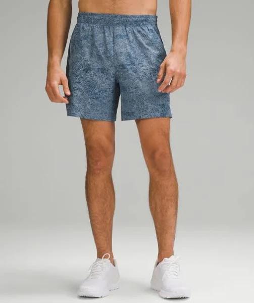 Men's Pace Breaker Linerless Shorts 7" in Infuse Texture Chambray Size 3XL | by lululemon