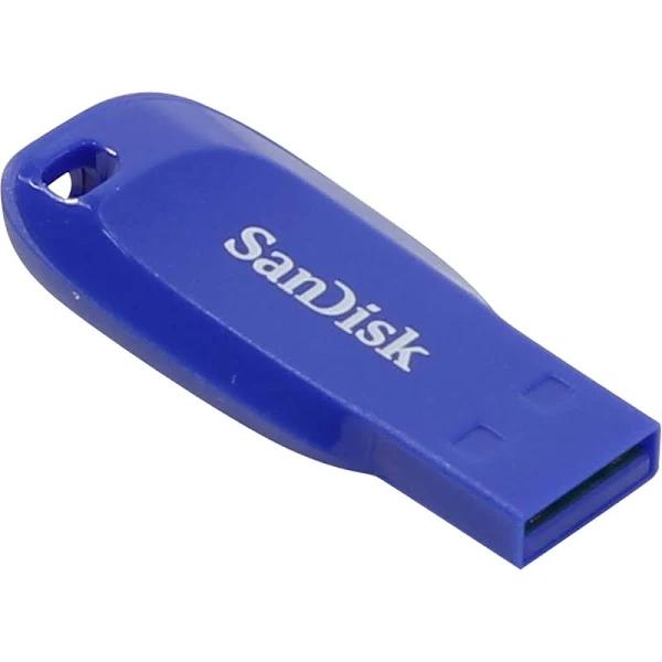 SanDisk Cruzer Blade USB Flash Drive 64GB Blue